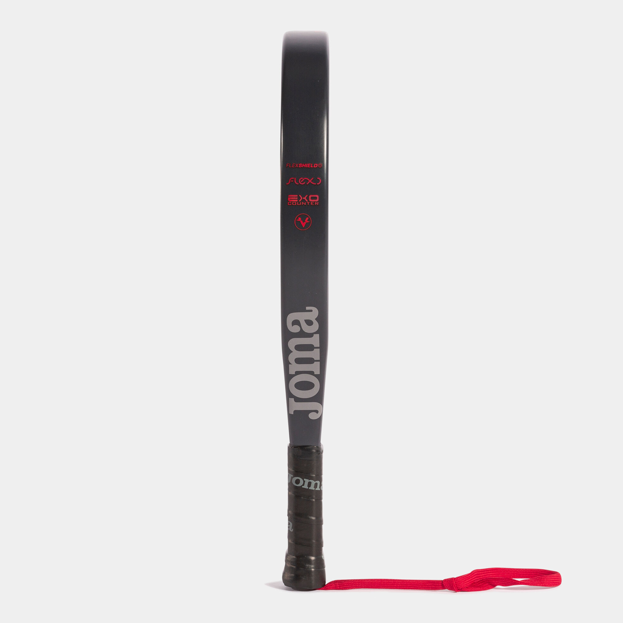 Pala de pádel Tournament negro rojo vista de perfil