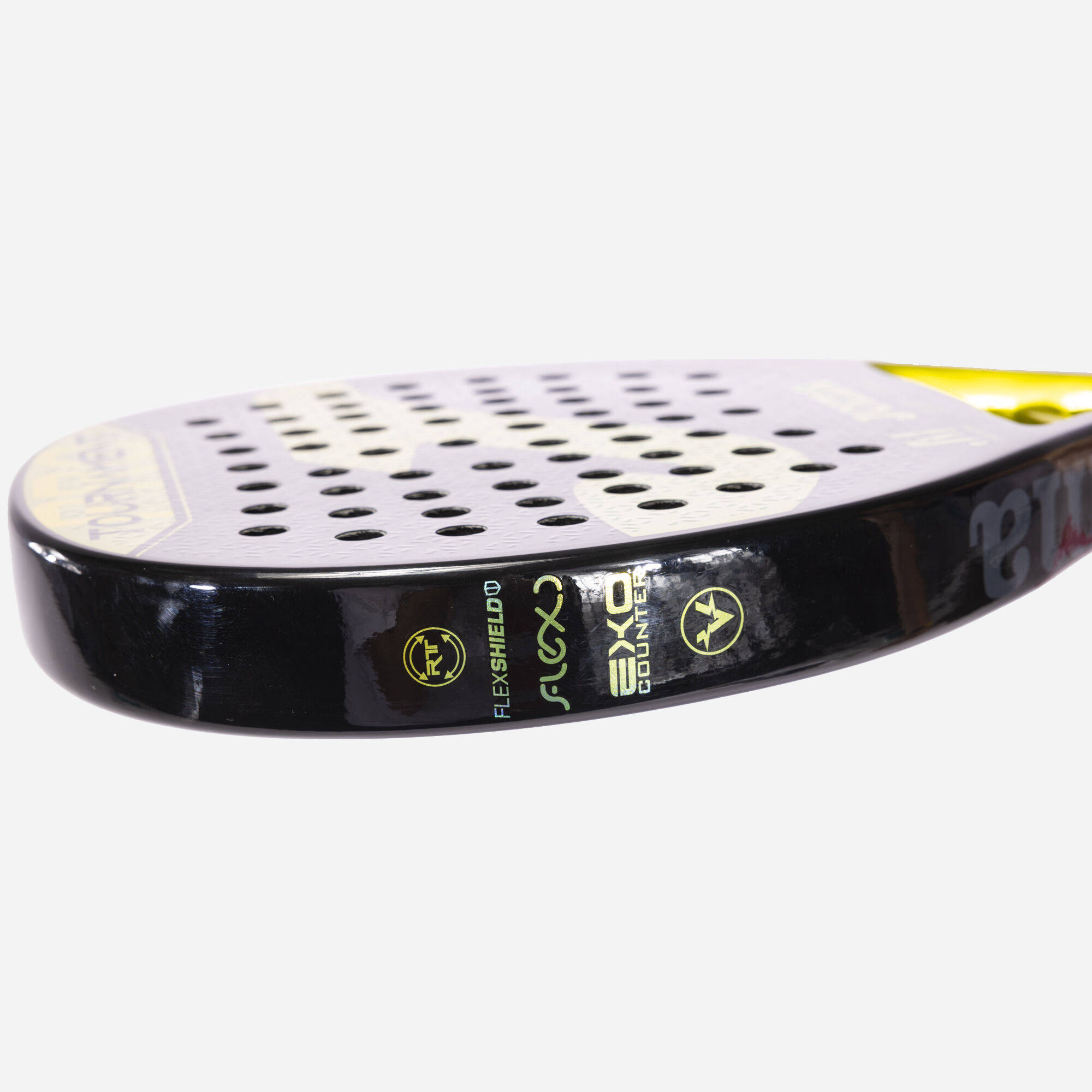 Pala de pádel Tournament JUANI MIERES negro amarillo