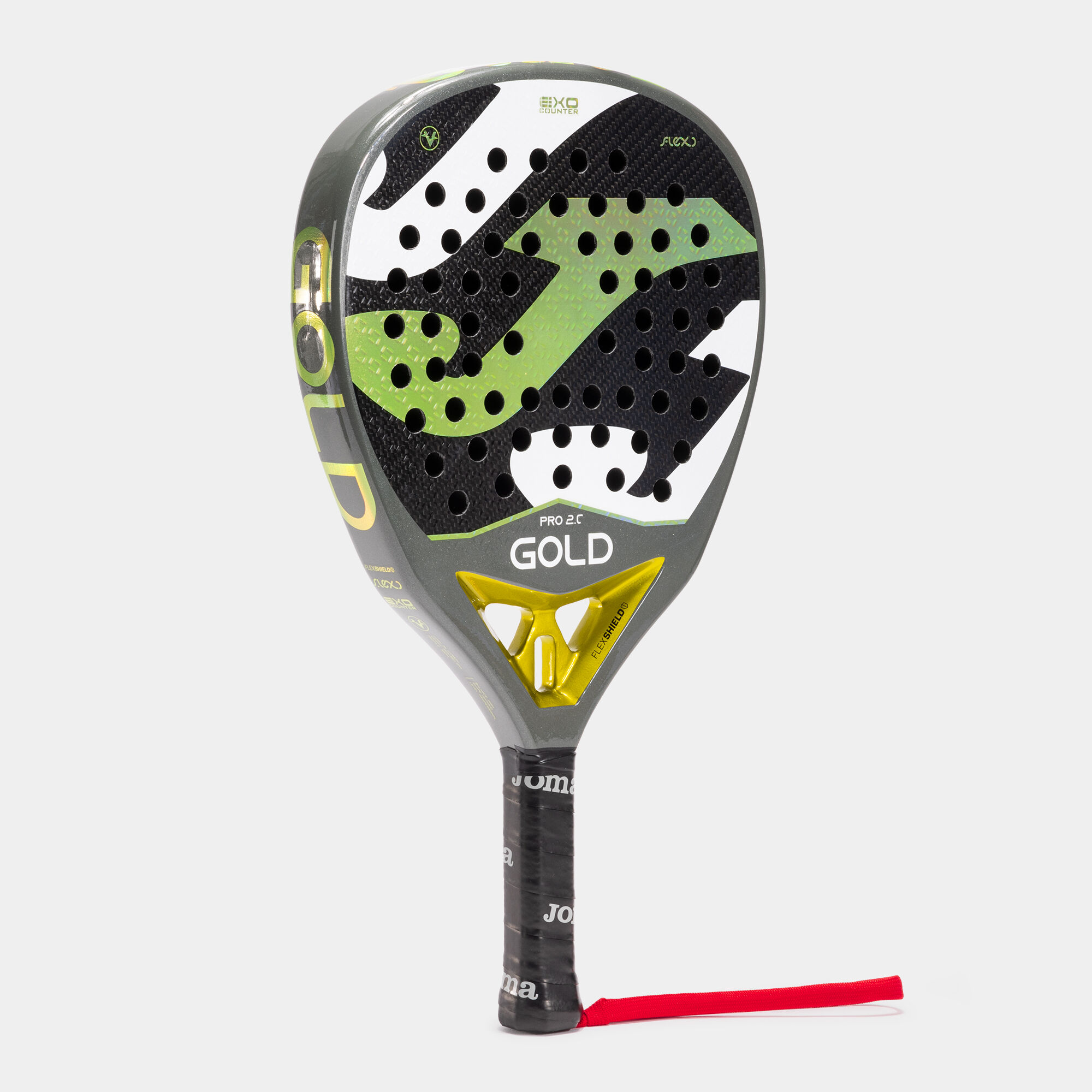 Pala de pádel Gold Pro negro oro vista de lado 3