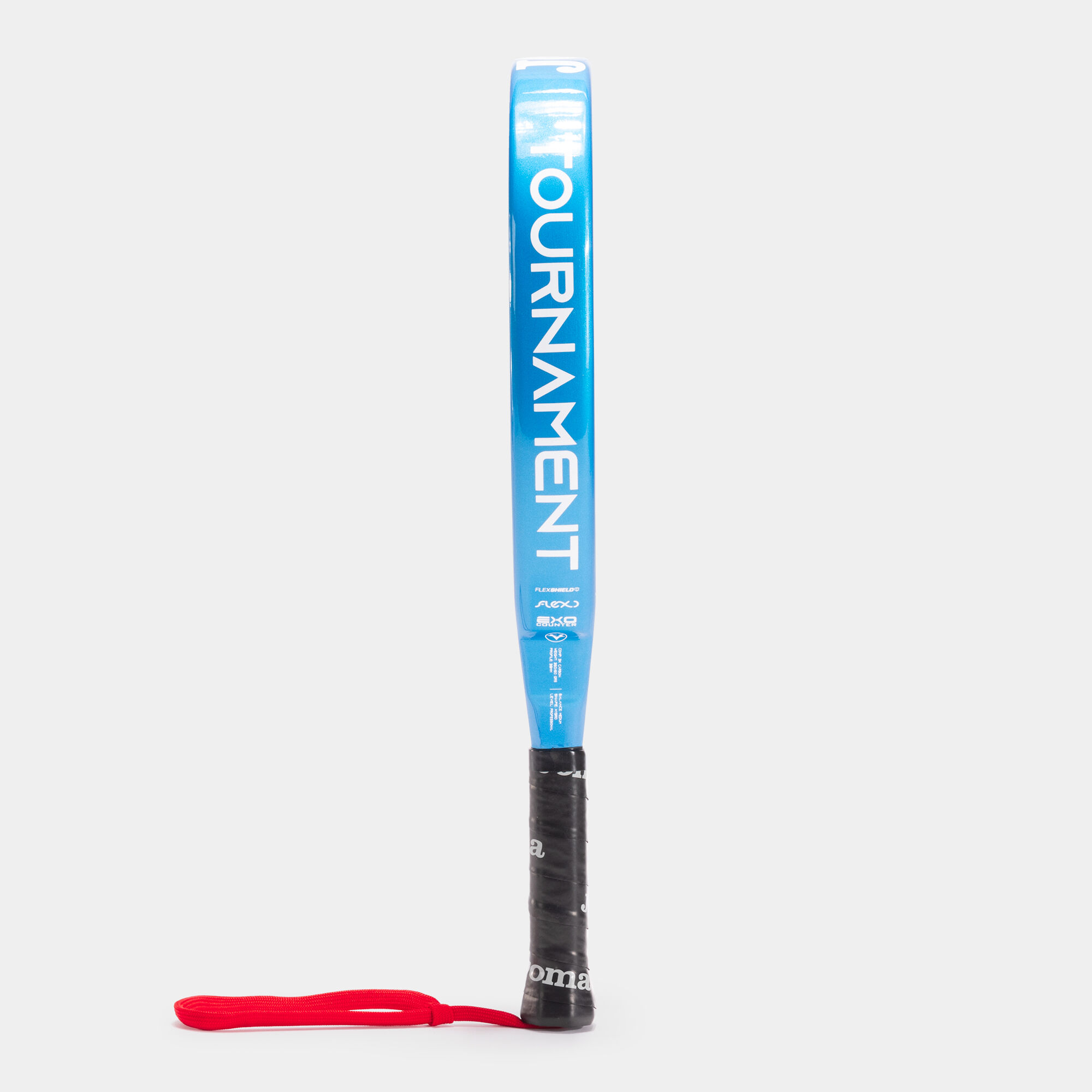 Pala de pádel Tournament Pro marino rojo vista de perfil