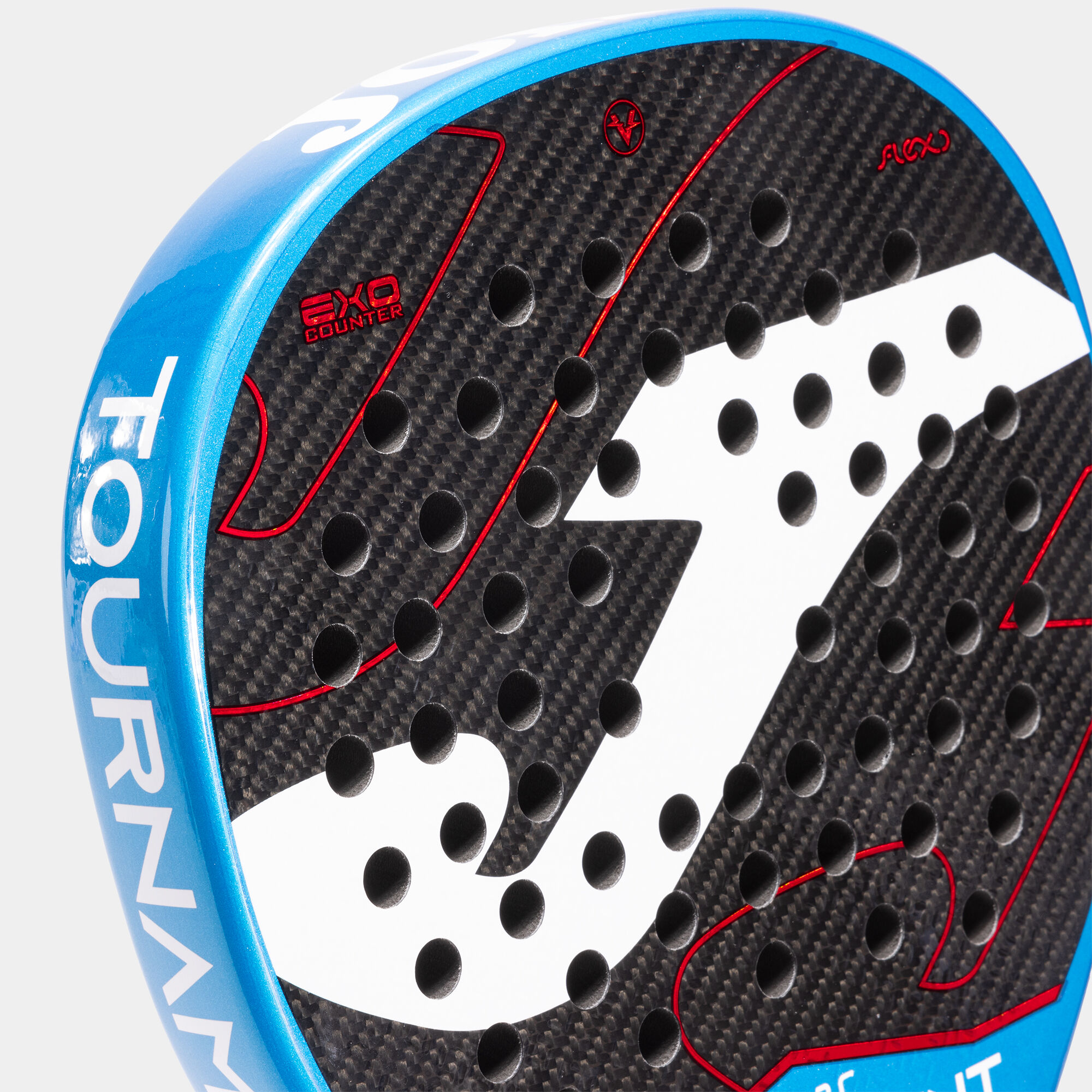 Pala de pádel Tournament Pro marino rojo vista punto dulce