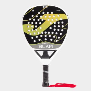 Pala de pádel Slam Flex verde blanco vista de frente