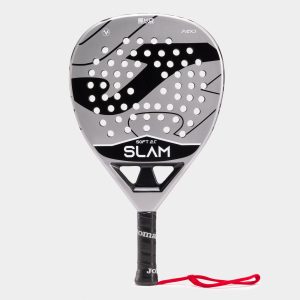Pala de pádel Slam Soft gris negro vista de frente
