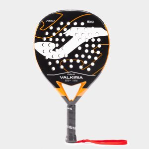 Pala de pádel Valkiria Pro Carolina Navarro negro naranja 2