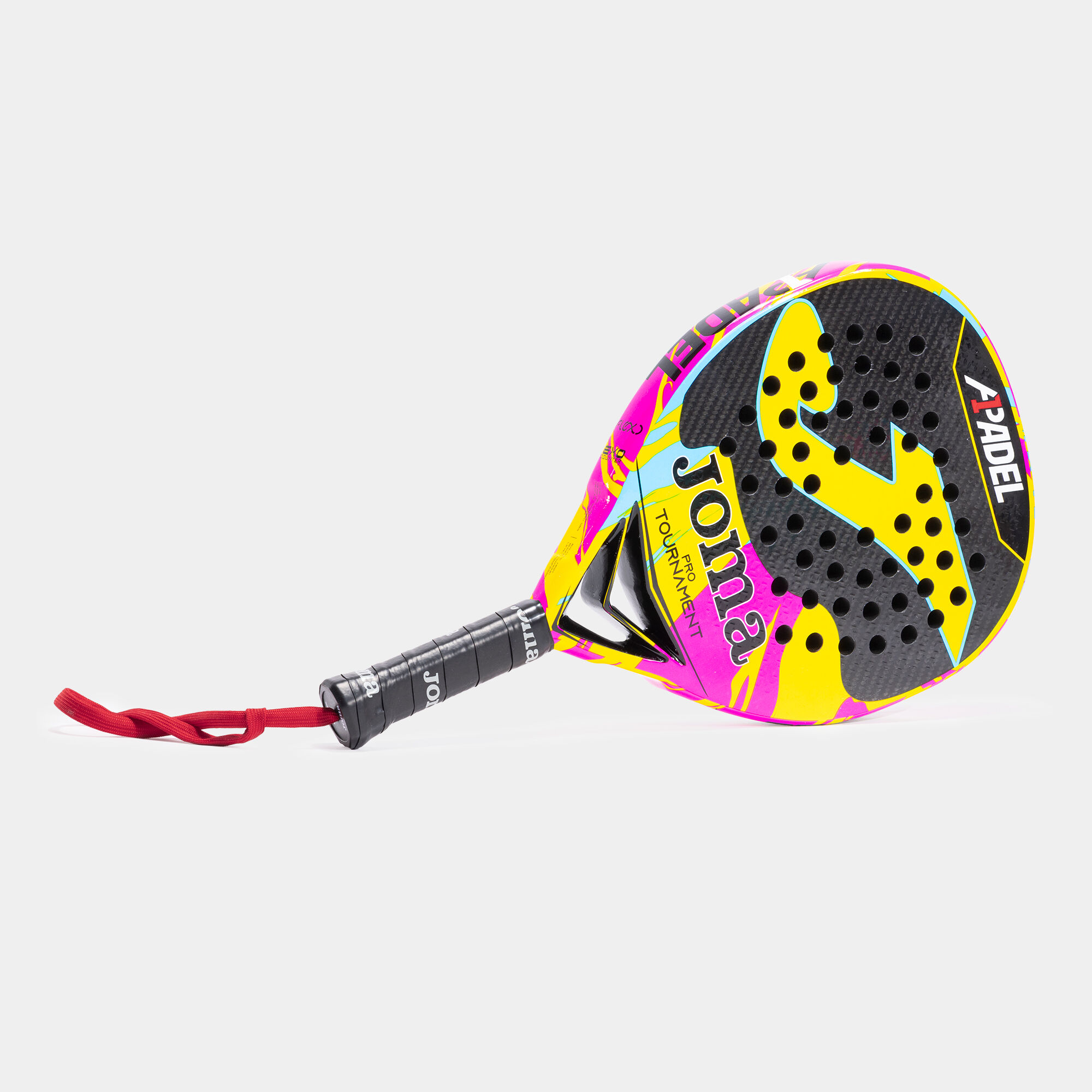 Funda y Pala de pádel Tournament Pro A1 Padel 24/25 vista apoyada a la derecha