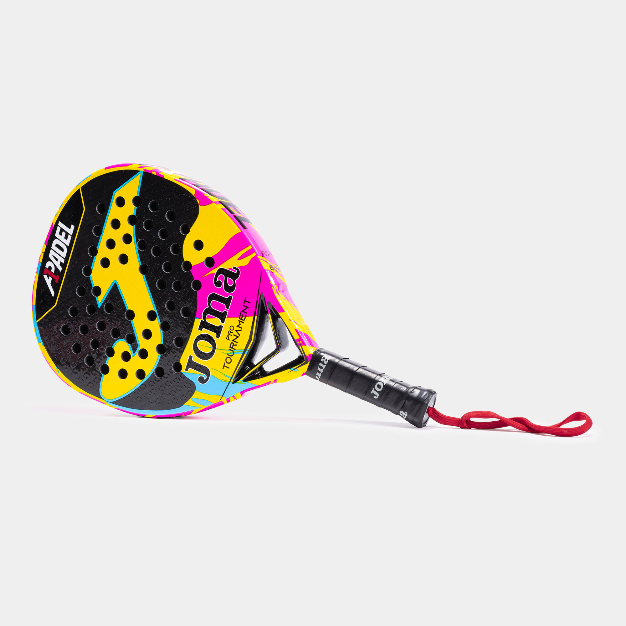 Funda y Pala de pádel Tournament Pro A1 Padel 24/25 vista apoyada a la izquierda