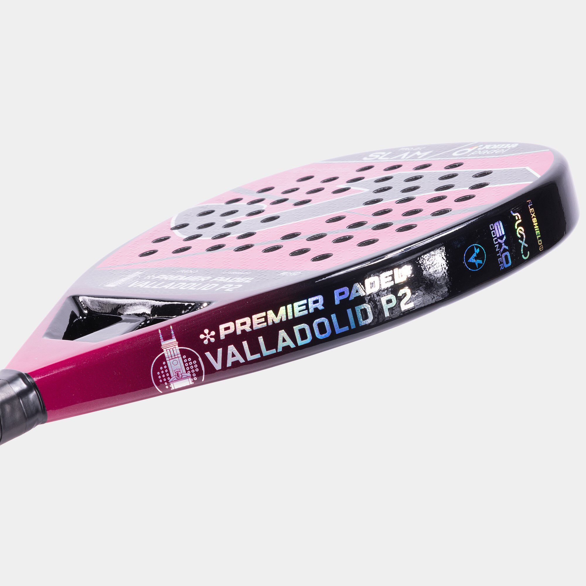 Pala de pádel Slam Pro Premier Pádel Valladolid P2 24/25 vista ladeada