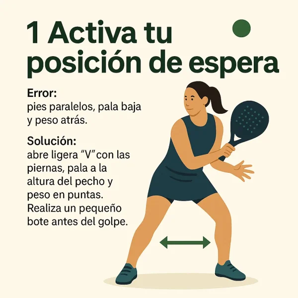 Error de pádel posición de espera