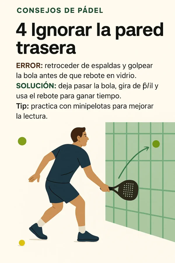 Errores de pádel comunes en amateur