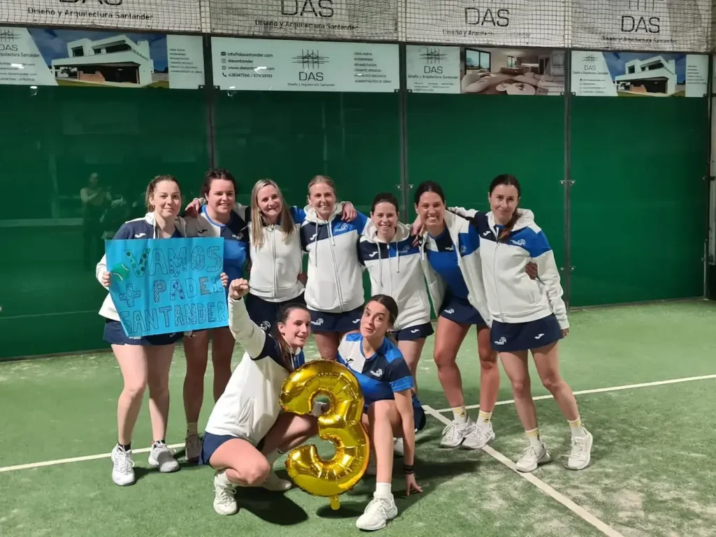 Equipo femenino +Pádel Santander B temporada 2024-25